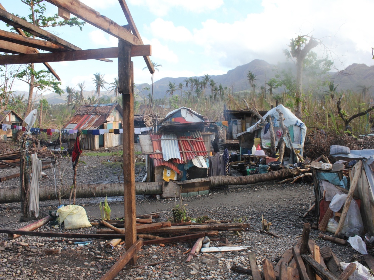 Le village de Kayag ang dévasté par Yolanda